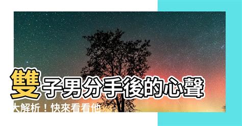 雙子分手後當朋友|雙子男分手後還能當朋友嗎？深度解析與建議